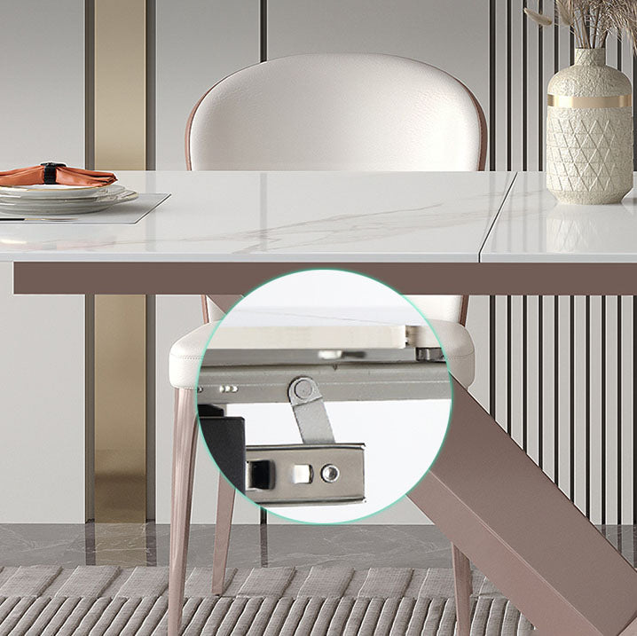 1/4/5/7 Pieces Luxury Dinette Set with Sintered Stone Table and Chairs Dining Furniture Clearhalo 'Dining Room Sets' 'Dining Tables & Seating' 'dining_room_set' 'furn' 'furn_dining_room_set' 'Furniture' 'furniture_dining_room_set' 'Kitchen & Dining Furniture' 'kitchen&dining_furn' 'kitchen' 4413184