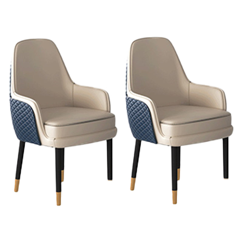 1/2/3/5 Pcs Modern Dining Room Set with Round Table and Leather Chairs Dining Set 2 White Chairs Clearhalo 'Dining Room Sets' 'Dining Tables & Seating' 'dining_room_set' 'Furniture' 'furniture_dining_room_set' 'Kitchen & Dining Furniture' 'kitchen&dining_furn' 'kitchen' 4413229