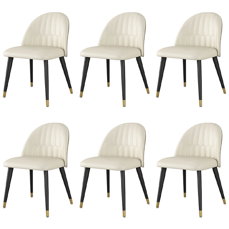 Modern 1/5/6/7 Pieces Dining Set Sintered Stone Dining Table Set with Leather Chairs 6 Beige Chairs Clearhalo 'Dining Room Sets' 'Dining Tables & Seating' 'dining_room_set' 'furn' 'furn_dining_room_set' 'Furniture' 'furniture_dining_room_set' 'Kitchen & Dining Furniture' 'kitchen&dining_furn' 'kitchen' 4413242