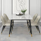 Modern 1/5/6/7 Pieces Dining Set Sintered Stone Dining Table Set with Leather Chairs Clearhalo 'Dining Room Sets' 'Dining Tables & Seating' 'dining_room_set' 'furn' 'furn_dining_room_set' 'Furniture' 'furniture_dining_room_set' 'Kitchen & Dining Furniture' 'kitchen&dining_furn' 'kitchen' 4413253
