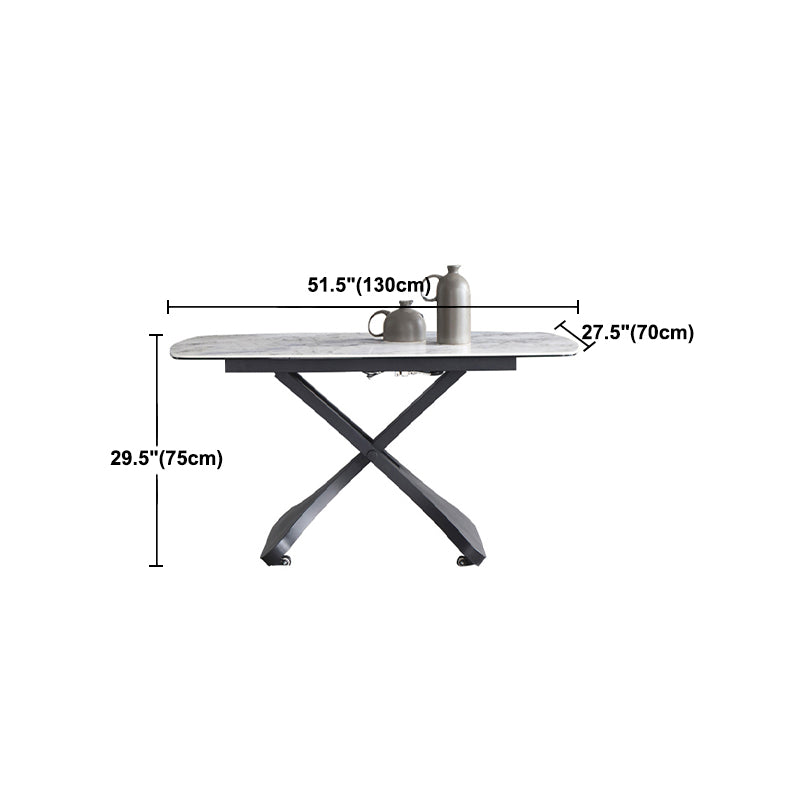 Modern 1/4/5/7 Pieces Dining Set Rectangle Sintered Stone Dining Table Set Clearhalo 'Dining Room Sets' 'Dining Tables & Seating' 'dining_room_set' 'furn' 'furn_dining_room_set' 'Furniture' 'furniture_dining_room_set' 'Kitchen & Dining Furniture' 'kitchen&dining_furn' 'kitchen' 4413268