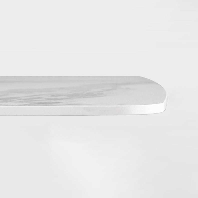 Nordic 1/4/5/7 Pieces Dining Set Rectangle Stone Table and White Chairs Dining Set Clearhalo 'Dining Room Sets' 'Dining Tables & Seating' 'dining_room_set' 'furn' 'furn_dining_room_set' 'Furniture' 'furniture_dining_room_set' 'Kitchen & Dining Furniture' 'kitchen&dining_furn' 'kitchen' 4413309