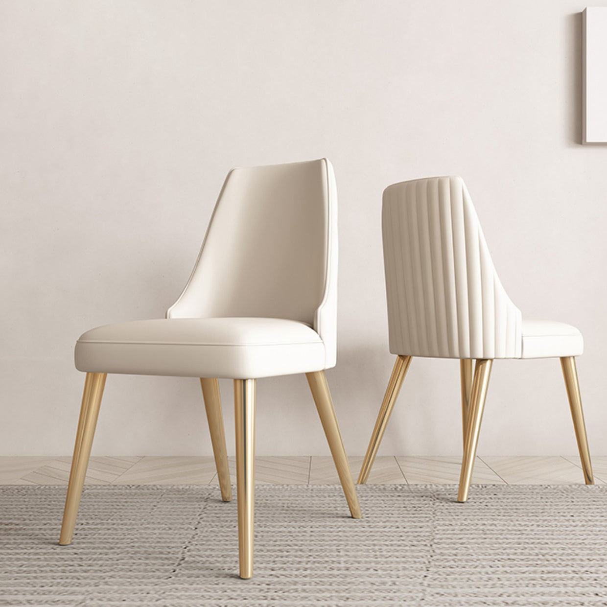 Nordic 1/4/5/7 Pieces Dining Set Rectangle Stone Table and White Chairs Dining Set Clearhalo 'Dining Room Sets' 'Dining Tables & Seating' 'dining_room_set' 'furn' 'furn_dining_room_set' 'Furniture' 'furniture_dining_room_set' 'Kitchen & Dining Furniture' 'kitchen&dining_furn' 'kitchen' 4413311