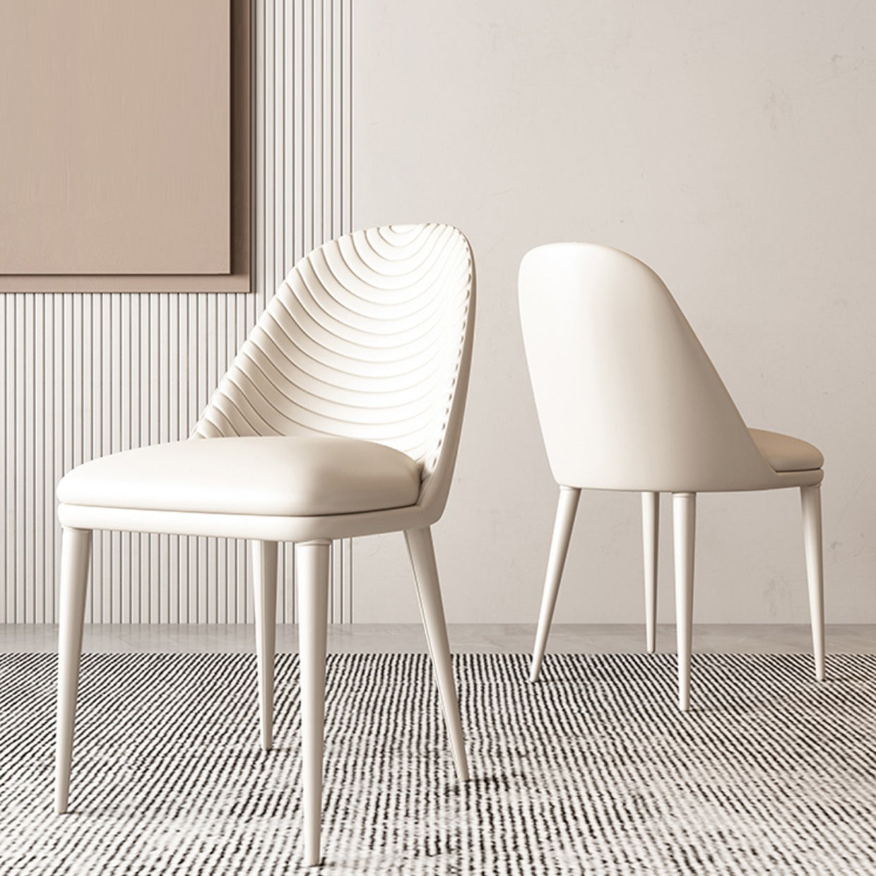 Nordic 1/4/5/7 Pieces Dining Set Rectangle Stone Table and White Chairs Dining Set Clearhalo 'Dining Room Sets' 'Dining Tables & Seating' 'dining_room_set' 'furn' 'furn_dining_room_set' 'Furniture' 'furniture_dining_room_set' 'Kitchen & Dining Furniture' 'kitchen&dining_furn' 'kitchen' 4413312