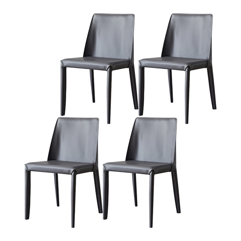 1/3/4/5/7 Pcs Metal Modern Dining Room Set with Rectangle Table and Chairs Dining Set 4 Grey Chairs Clearhalo 'Dining Room Sets' 'Dining Tables & Seating' 'dining_room_set' 'furn' 'furn_dining_room_set' 'Furniture' 'furniture_dining_room_set' 'Kitchen & Dining Furniture' 'kitchen&dining_furn' 'kitchen' 4413322