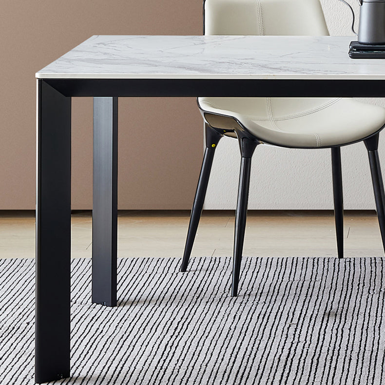 1/3/4/5/7 Pcs Metal Modern Dining Room Set with Rectangle Table and Chairs Dining Set Clearhalo 'Dining Room Sets' 'Dining Tables & Seating' 'dining_room_set' 'furn' 'furn_dining_room_set' 'Furniture' 'furniture_dining_room_set' 'Kitchen & Dining Furniture' 'kitchen&dining_furn' 'kitchen' 4413326