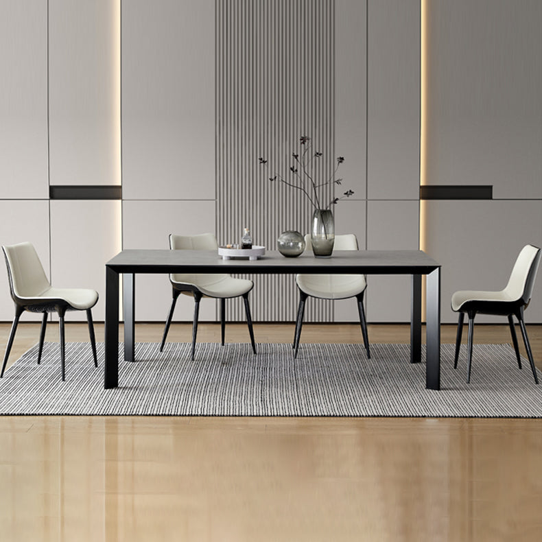 1/3/4/5/7 Pcs Metal Modern Dining Room Set with Rectangle Table and Chairs Dining Set Clearhalo 'Dining Room Sets' 'Dining Tables & Seating' 'dining_room_set' 'furn' 'furn_dining_room_set' 'Furniture' 'furniture_dining_room_set' 'Kitchen & Dining Furniture' 'kitchen&dining_furn' 'kitchen' 4413334