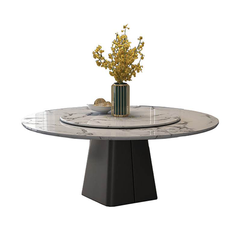 Modern 1/4/5/7/9 Pieces Dining Set Rectangle Marble Dining Table Set White 71"L x 71"W Clearhalo 'Dining Room Sets' 'Dining Tables & Seating' 'dining_room_set' 'furn' 'furn_dining_room_set' 'Furniture' 'furniture_dining_room_set' 'Kitchen & Dining Furniture' 'kitchen&dining_furn' 'kitchen' 4413374