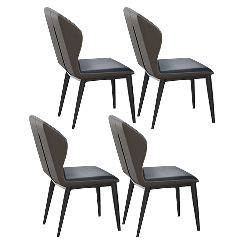 Modern 1/4/5/7/9 Pieces Dining Set Rectangle Marble Dining Table Set 4 Blue Chairs Clearhalo 'Dining Room Sets' 'Dining Tables & Seating' 'dining_room_set' 'furn' 'furn_dining_room_set' 'Furniture' 'furniture_dining_room_set' 'Kitchen & Dining Furniture' 'kitchen&dining_furn' 'kitchen' 4413375
