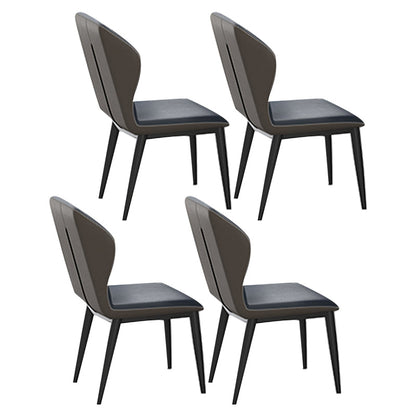 Modern 1/4/5/7/9 Pieces Dining Set Rectangle Marble Dining Table Set 4 Blue Chairs Clearhalo 'Dining Room Sets' 'Dining Tables & Seating' 'dining_room_set' 'furn' 'furn_dining_room_set' 'Furniture' 'furniture_dining_room_set' 'Kitchen & Dining Furniture' 'kitchen&dining_furn' 'kitchen' 4413375