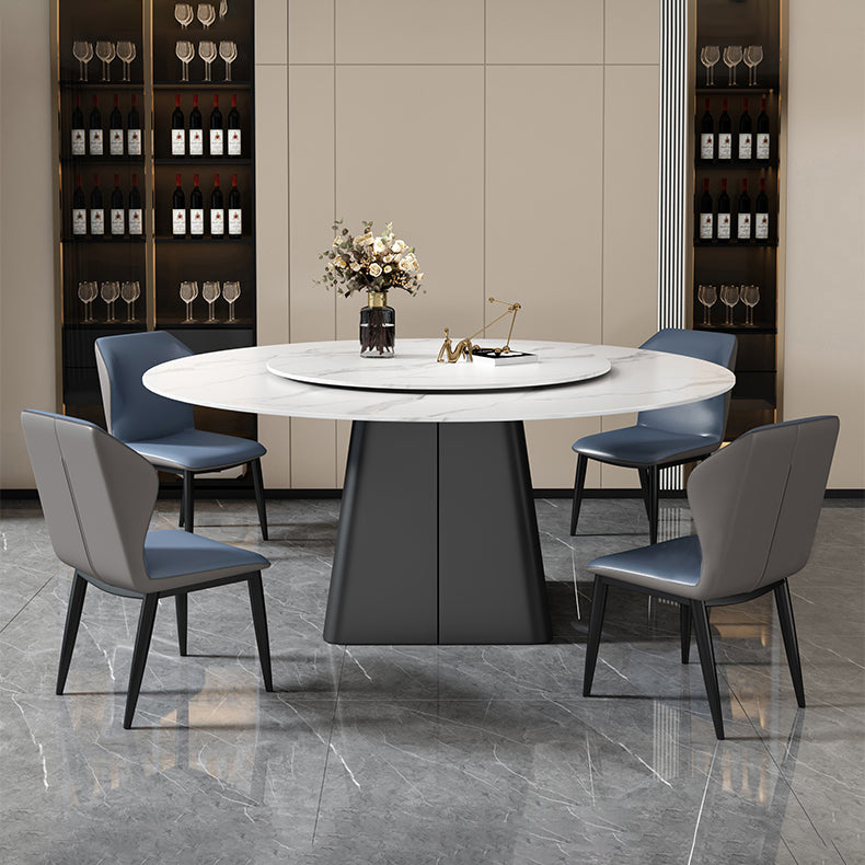 Modern 1/4/5/7/9 Pieces Dining Set Rectangle Marble Dining Table Set Clearhalo 'Dining Room Sets' 'Dining Tables & Seating' 'dining_room_set' 'furn' 'furn_dining_room_set' 'Furniture' 'furniture_dining_room_set' 'Kitchen & Dining Furniture' 'kitchen&dining_furn' 'kitchen' 4413384