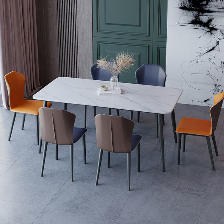 Modern 1/2/5/7 Pieces Dining Set Rectangle Dining Room Table Set Clearhalo 'Dining Room Sets' 'Dining Tables & Seating' 'dining_room_set' 'furn' 'furn_dining_room_set' 'Furniture' 'furniture_dining_room_set' 'Kitchen & Dining Furniture' 'kitchen&dining_furn' 'kitchen' 4413414