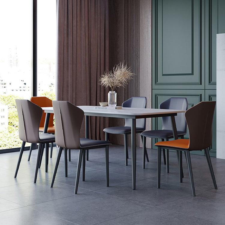 Modern 1/2/5/7 Pieces Dining Set Rectangle Dining Room Table Set Clearhalo 'Dining Room Sets' 'Dining Tables & Seating' 'dining_room_set' 'furn' 'furn_dining_room_set' 'Furniture' 'furniture_dining_room_set' 'Kitchen & Dining Furniture' 'kitchen&dining_furn' 'kitchen' 4413419