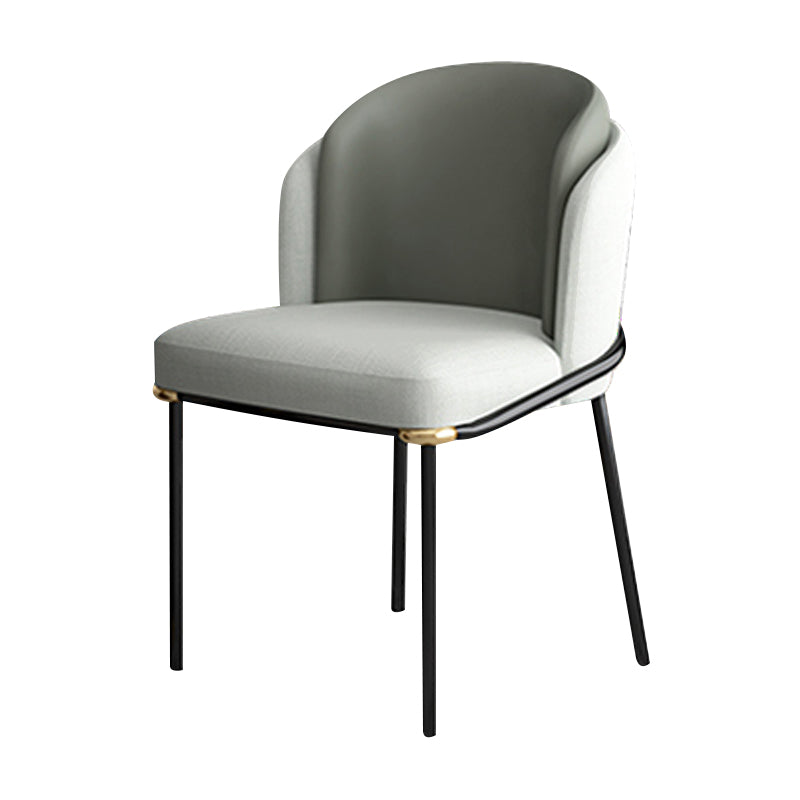 Glam 1/2/5 Pieces Round Dining Set Sintered Stone Dining Table Set for Restaurant 1 Grey Chair Clearhalo 'Dining Room Sets' 'Dining Tables & Seating' 'dining_room_set' 'furn' 'furn_dining_room_set' 'Furniture' 'furniture_dining_room_set' 'Kitchen & Dining Furniture' 'kitchen&dining_furn' 'kitchen' 4413451