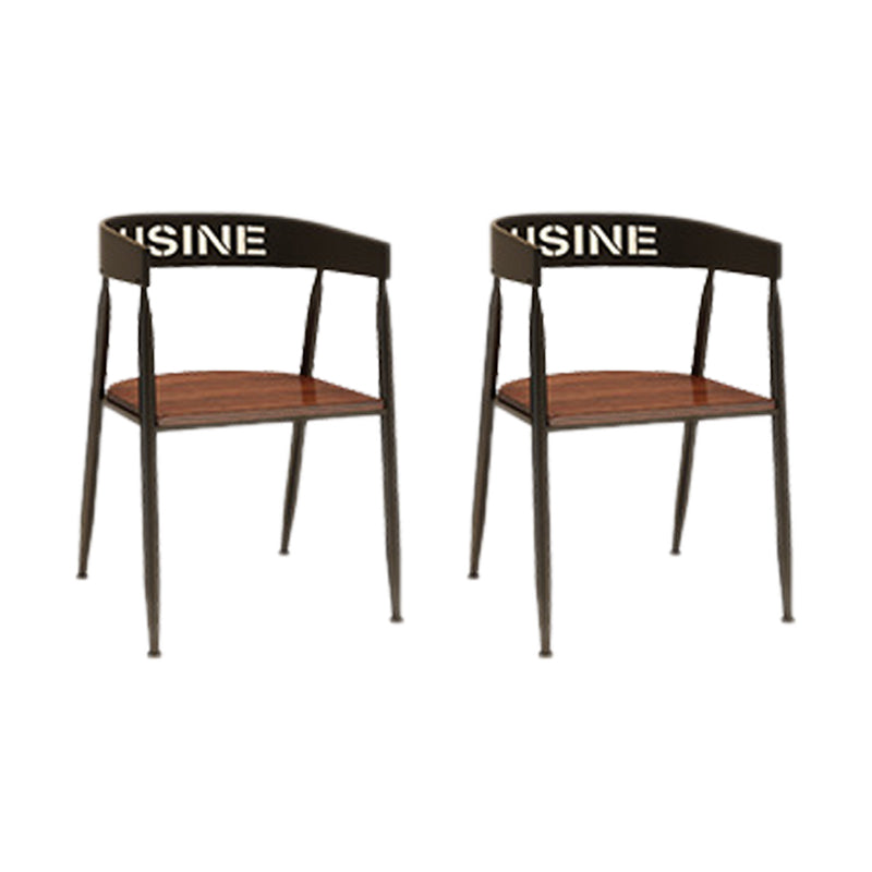 Industrial 1/2/3/5 Pieces Dining Set Square Solid Wood Dining Table Set 2 Brown Chairs Clearhalo 'Dining Room Sets' 'Dining Tables & Seating' 'dining_room_set' 'furn' 'furn_dining_room_set' 'Furniture' 'furniture_dining_room_set' 'Kitchen & Dining Furniture' 'kitchen&dining_furn' 'kitchen' 4413468