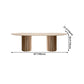Rectangle Brown Modern Dining Table Solid Wood Table with Double Pedestal Base Clearhalo ' dining_table' 'Dining Tables & Seating' 'Dining Tables' 'furn' 'furn_dining_table' 'Furniture' 'furniture_dining_table' 'Kitchen & Dining Furniture' 'kitchen&dining_furn' 'kitchen' 'kitchen_dining_table' 4413510