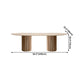 Rectangle Brown Modern Dining Table Solid Wood Table with Double Pedestal Base Clearhalo ' dining_table' 'Dining Tables & Seating' 'Dining Tables' 'furn' 'furn_dining_table' 'Furniture' 'furniture_dining_table' 'Kitchen & Dining Furniture' 'kitchen&dining_furn' 'kitchen' 'kitchen_dining_table' 4413514