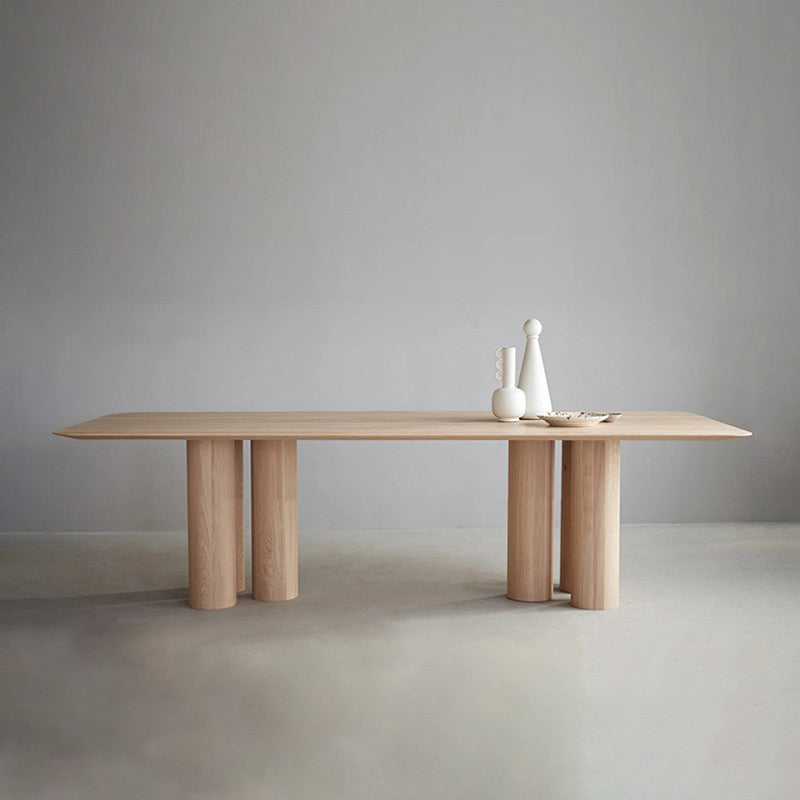 Rectangle Simplicity Dining Table Solid Wood Fixed Table for Kitchen 70.9"L x 31.5"W x 29.5"H Without Chairs Clearhalo ' dining_table' 'Dining Tables & Seating' 'Dining Tables' 'furn' 'furn_dining_table' 'Furniture' 'furniture_dining_table' 'Kitchen & Dining Furniture' 'kitchen&dining_furn' 'kitchen' 'kitchen_dining_table' 4413515