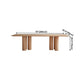 Rectangle Simplicity Dining Table Solid Wood Fixed Table for Kitchen Clearhalo ' dining_table' 'Dining Tables & Seating' 'Dining Tables' 'furn' 'furn_dining_table' 'Furniture' 'furniture_dining_table' 'Kitchen & Dining Furniture' 'kitchen&dining_furn' 'kitchen' 'kitchen_dining_table' 4413525