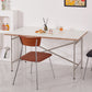 Modern Wood Rectangle Dining Table Standard Kitchen Dining Table with 4 Legs White 63"L x 31.5"W x 29.5"H Without Chairs Clearhalo ' dining_table' 'Dining Tables & Seating' 'Dining Tables' 'furn' 'furn_dining_table' 'Furniture' 'furniture_dining_table' 'Kitchen & Dining Furniture' 'kitchen&dining_furn' 'kitchen' 'kitchen_dining_table' 4413530