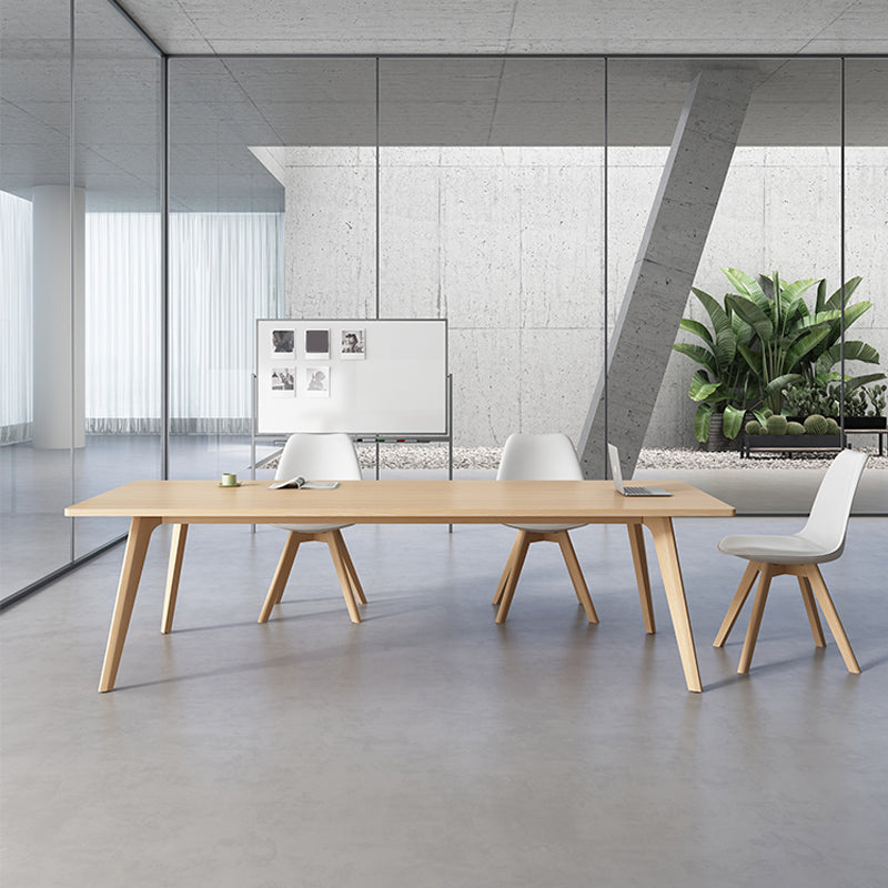 Rectangle Dinette Table Simplicity Style Dining Room Furniture with 4 Legs 63"L x 31.5"W x 29.5"H Without Chairs Clearhalo ' dining_table' 'Dining Tables & Seating' 'Dining Tables' 'furn' 'furn_dining_table' 'Furniture' 'furniture_dining_table' 'Kitchen & Dining Furniture' 'kitchen&dining_furn' 'kitchen' 'kitchen_dining_table' 4413543