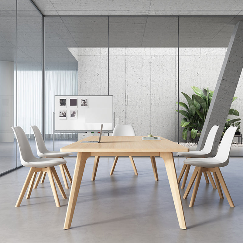 Rectangle Dinette Table Simplicity Style Dining Room Furniture with 4 Legs 94.5"L x 47.2"W x 29.5"H Without Chairs Clearhalo ' dining_table' 'Dining Tables & Seating' 'Dining Tables' 'furn' 'furn_dining_table' 'Furniture' 'furniture_dining_table' 'Kitchen & Dining Furniture' 'kitchen&dining_furn' 'kitchen' 'kitchen_dining_table' 4413545