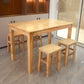 Industrial Solid Wood Dining Table Kitchen Standard Dining Table with 4 Legs 47.2"L x 27.6"W x 29.5"H Without Chairs Clearhalo ' dining_table' 'Dining Tables & Seating' 'Dining Tables' 'furn' 'furn_dining_table' 'Furniture' 'furniture_dining_table' 'Kitchen & Dining Furniture' 'kitchen&dining_furn' 'kitchen' 'kitchen_dining_table' 4413557