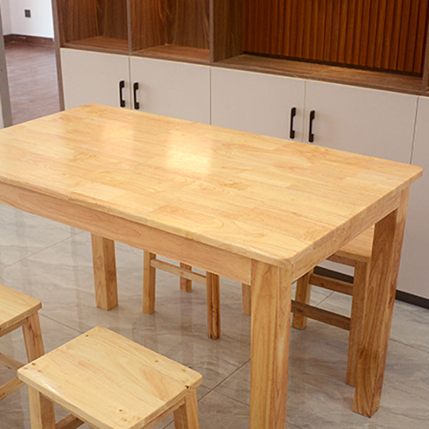 Industrial Solid Wood Dining Table Kitchen Standard Dining Table with 4 Legs Clearhalo ' dining_table' 'Dining Tables & Seating' 'Dining Tables' 'furn' 'furn_dining_table' 'Furniture' 'furniture_dining_table' 'Kitchen & Dining Furniture' 'kitchen&dining_furn' 'kitchen' 'kitchen_dining_table' 4413563