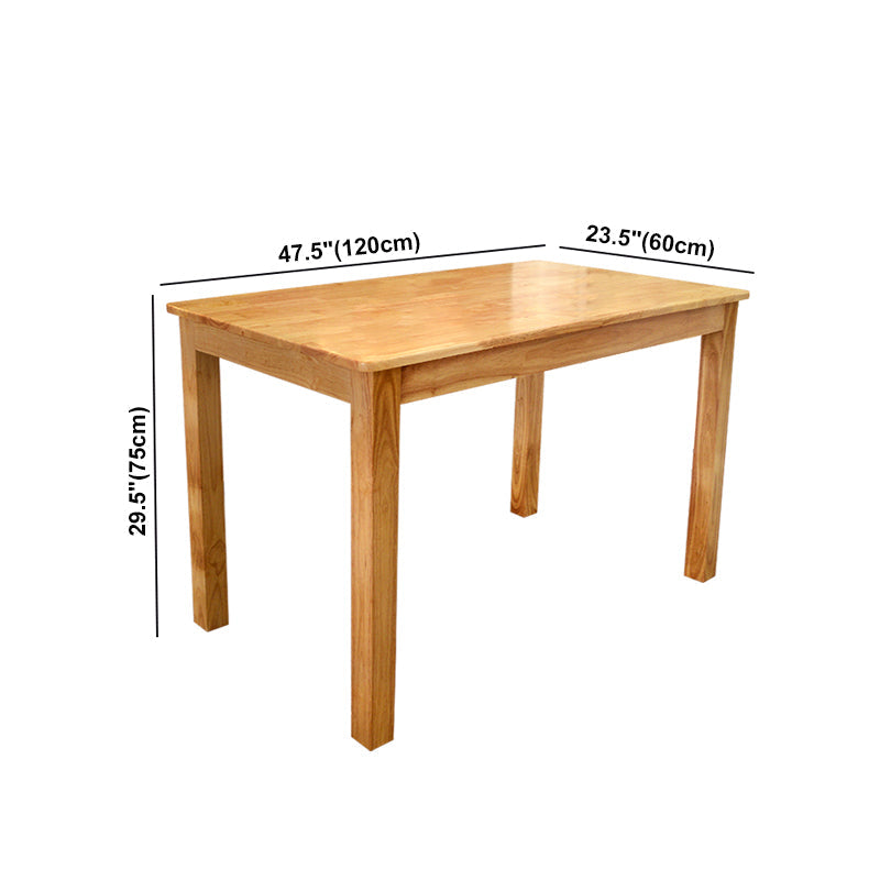 Industrial Solid Wood Dining Table Kitchen Standard Dining Table with 4 Legs Clearhalo ' dining_table' 'Dining Tables & Seating' 'Dining Tables' 'furn' 'furn_dining_table' 'Furniture' 'furniture_dining_table' 'Kitchen & Dining Furniture' 'kitchen&dining_furn' 'kitchen' 'kitchen_dining_table' 4413569