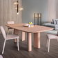 Modern Solid Wood Dining Table for restaurant Rectangle Table with Double Pedestal Natural 63"L x 27.6"W x 29.5"H Without Chairs Clearhalo ' dining_table' 'Dining Tables & Seating' 'Dining Tables' 'furn' 'furn_dining_table' 'Furniture' 'furniture_dining_table' 'Kitchen & Dining Furniture' 'kitchen&dining_furn' 'kitchen' 'kitchen_dining_table' 4413575