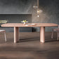 Modern Solid Wood Dining Table for restaurant Rectangle Table with Double Pedestal Natural Without Chairs Clearhalo ' dining_table' 'Dining Tables & Seating' 'Dining Tables' 'furn' 'furn_dining_table' 'Furniture' 'furniture_dining_table' 'Kitchen & Dining Furniture' 'kitchen&dining_furn' 'kitchen' 'kitchen_dining_table' 4413581
