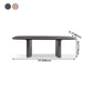 Modern Solid Wood Dining Table for restaurant Rectangle Table with Double Pedestal Clearhalo ' dining_table' 'Dining Tables & Seating' 'Dining Tables' 'furn' 'furn_dining_table' 'Furniture' 'furniture_dining_table' 'Kitchen & Dining Furniture' 'kitchen&dining_furn' 'kitchen' 'kitchen_dining_table' 4413586