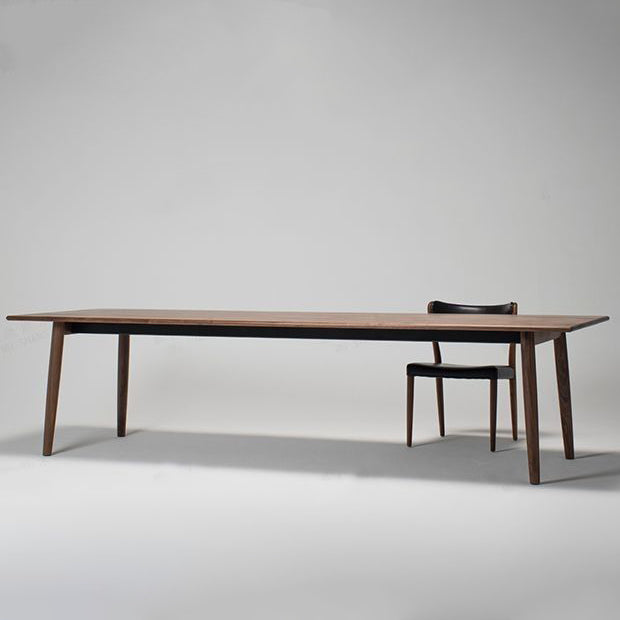 Rectangle Modern Dining Table Solid Wood Fixed Table for Restaurant 78.7"L x 31.5"W x 29.5"H Without Chairs Clearhalo ' dining_table' 'Dining Tables & Seating' 'Dining Tables' 'furn' 'furn_dining_table' 'Furniture' 'furniture_dining_table' 'Kitchen & Dining Furniture' 'kitchen&dining_furn' 'kitchen' 'kitchen_dining_table' 4413590