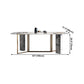 Rectangle Dining Site Table Traditional Luxury Stainless Steel Dinette Table Clearhalo ' dining_table' 'Dining Tables & Seating' 'Dining Tables' 'furn' 'furn_dining_table' 'Furniture' 'furniture_dining_table' 'Kitchen & Dining Furniture' 'kitchen&dining_furn' 'kitchen' 'kitchen_dining_table' 4413653
