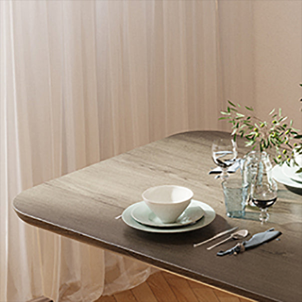 Solid Wood Dining Table in Brown for Restaurant Modern Table with Wooden Base Clearhalo ' dining_table' 'Dining Tables & Seating' 'Dining Tables' 'furn' 'furn_dining_table' 'Furniture' 'furniture_dining_table' 'Kitchen & Dining Furniture' 'kitchen&dining_furn' 'kitchen' 'kitchen_dining_table' 4413674