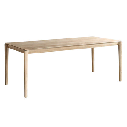 Rectangle Kitchen Dining Table Pine Solid Wood Table Modern with 4 Legs Without Chairs Clearhalo ' dining_table' 'Dining Tables & Seating' 'Dining Tables' 'furn' 'furn_dining_table' 'Furniture' 'furniture_dining_table' 'Kitchen & Dining Furniture' 'kitchen&dining_furn' 'kitchen' 'kitchen_dining_table' 4413689