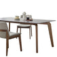 Rectangle Grey Top Dining Table Mid-Century Modern Sintered Stone Table with 4 Legs Clearhalo ' dining_table' 'Dining Tables & Seating' 'Dining Tables' 'furn' 'furn_dining_table' 'Furniture' 'furniture_dining_table' 'Kitchen & Dining Furniture' 'kitchen&dining_furn' 'kitchen' 'kitchen_dining_table' 4413727