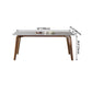 Rectangle Grey Top Dining Table Mid-Century Modern Sintered Stone Table with 4 Legs Clearhalo ' dining_table' 'Dining Tables & Seating' 'Dining Tables' 'furn' 'furn_dining_table' 'Furniture' 'furniture_dining_table' 'Kitchen & Dining Furniture' 'kitchen&dining_furn' 'kitchen' 'kitchen_dining_table' 4413733