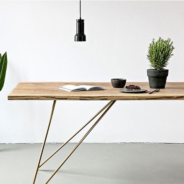 Traditional Luxury Rectangle Furniture Pine Solid Wood Dining Side Table Clearhalo ' dining_table' 'Dining Tables & Seating' 'Dining Tables' 'furn' 'furn_dining_table' 'Furniture' 'furniture_dining_table' 'Kitchen & Dining Furniture' 'kitchen&dining_furn' 'kitchen' 'kitchen_dining_table' 4413740