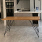 Traditional Luxury Rectangle Furniture Pine Solid Wood Dining Side Table Clearhalo ' dining_table' 'Dining Tables & Seating' 'Dining Tables' 'furn' 'furn_dining_table' 'Furniture' 'furniture_dining_table' 'Kitchen & Dining Furniture' 'kitchen&dining_furn' 'kitchen' 'kitchen_dining_table' 4413742
