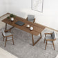 Rectangle Industrial Dining Table Solid Wood Fixed Table for Kitchen Brown 70.9"L x 31.5"W x 29.5"H Without Chairs Clearhalo ' dining_table' 'Dining Tables & Seating' 'Dining Tables' 'furn' 'furn_dining_table' 'Furniture' 'furniture_dining_table' 'Kitchen & Dining Furniture' 'kitchen&dining_furn' 'kitchen' 'kitchen_dining_table' 4413753