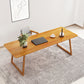 Rectangle Industrial Dining Table Solid Wood Fixed Table for Kitchen Yellow 70.9"L x 31.5"W x 29.5"H Without Chairs Clearhalo ' dining_table' 'Dining Tables & Seating' 'Dining Tables' 'furn' 'furn_dining_table' 'Furniture' 'furniture_dining_table' 'Kitchen & Dining Furniture' 'kitchen&dining_furn' 'kitchen' 'kitchen_dining_table' 4413756