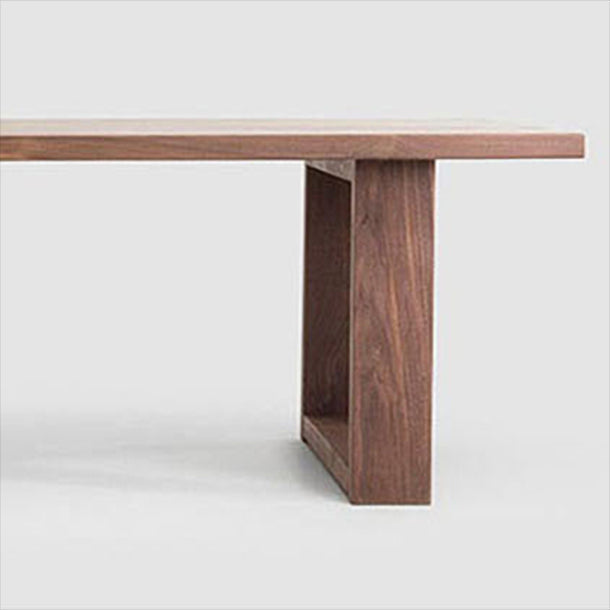 Industrial Solid Wood Dining Table Rectangle Table in Brown with Double Pedestal Base Clearhalo ' dining_table' 'Dining Tables & Seating' 'Dining Tables' 'furn' 'furn_dining_table' 'Furniture' 'furniture_dining_table' 'Kitchen & Dining Furniture' 'kitchen&dining_furn' 'kitchen' 'kitchen_dining_table' 4413781