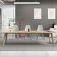 Rectangle Modern Dining Table Solid Wood Fixed Dinette Table for Home Use 78.7"L x 39.4"W x 29.5"H Without Chairs Clearhalo ' dining_table' 'Dining Tables & Seating' 'Dining Tables' 'furn' 'furn_dining_table' 'Furniture' 'furniture_dining_table' 'Kitchen & Dining Furniture' 'kitchen&dining_furn' 'kitchen' 'kitchen_dining_table' 4413789