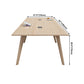 Rectangle Modern Dining Table Solid Wood Fixed Dinette Table for Home Use Clearhalo ' dining_table' 'Dining Tables & Seating' 'Dining Tables' 'furn' 'furn_dining_table' 'Furniture' 'furniture_dining_table' 'Kitchen & Dining Furniture' 'kitchen&dining_furn' 'kitchen' 'kitchen_dining_table' 4413795
