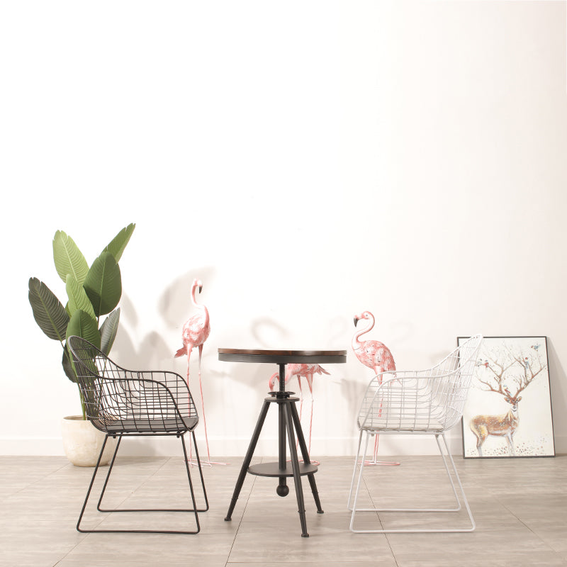 Modern PU Leather Dining Chairs Metal Dining Armchairs for Restaurant Use Clearhalo ' kitchen&dining_furn' 'Dining Chairs' 'Dining Tables & Seating' 'dining_chair' 'furn' 'furn_dining_chair' 'Furniture' 'furniture_dining_chair' 'Kitchen & Dining Furniture' 'kitchen' 4413831