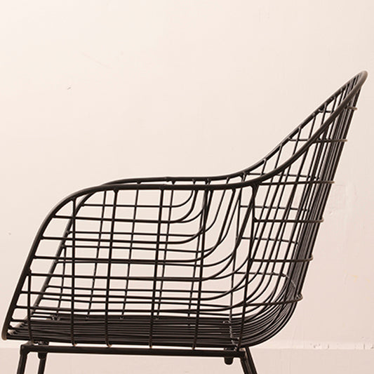 Modern PU Leather Dining Chairs Metal Dining Armchairs for Restaurant Use Clearhalo ' kitchen&dining_furn' 'Dining Chairs' 'Dining Tables & Seating' 'dining_chair' 'furn' 'furn_dining_chair' 'Furniture' 'furniture_dining_chair' 'Kitchen & Dining Furniture' 'kitchen' 4413839