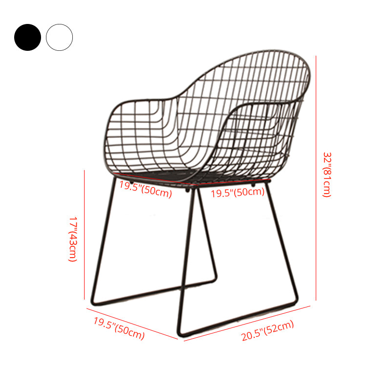 Modern PU Leather Dining Chairs Metal Dining Armchairs for Restaurant Use Clearhalo ' kitchen&dining_furn' 'Dining Chairs' 'Dining Tables & Seating' 'dining_chair' 'furn' 'furn_dining_chair' 'Furniture' 'furniture_dining_chair' 'Kitchen & Dining Furniture' 'kitchen' 4413843