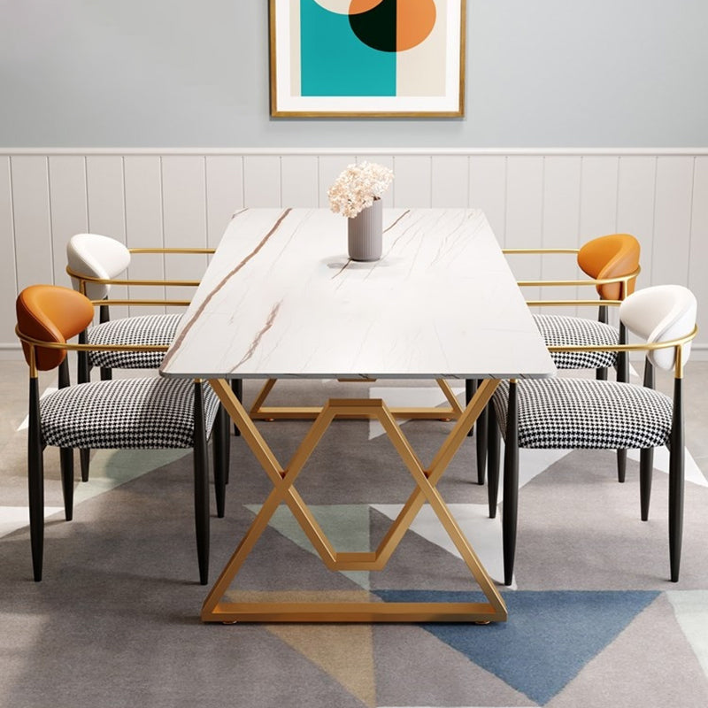 Restaurant Contemporary Upholstered Arm Chair Matte Finish Open Back Dining Chair Clearhalo ' kitchen&dining_furn' 'Dining Chairs' 'Dining Tables & Seating' 'dining_chair' 'furn' 'furn_dining_chair' 'Furniture' 'furniture_dining_chair' 'Kitchen & Dining Furniture' 'kitchen' 4413846