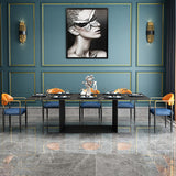 Restaurant Contemporary Upholstered Arm Chair Matte Finish Open Back Dining Chair Clearhalo ' kitchen&dining_furn' 'Dining Chairs' 'Dining Tables & Seating' 'dining_chair' 'furn' 'furn_dining_chair' 'Furniture' 'furniture_dining_chair' 'Kitchen & Dining Furniture' 'kitchen' 4413862